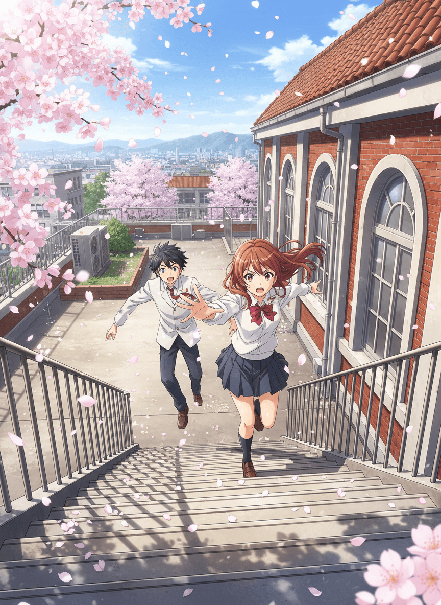 Sakura stair run