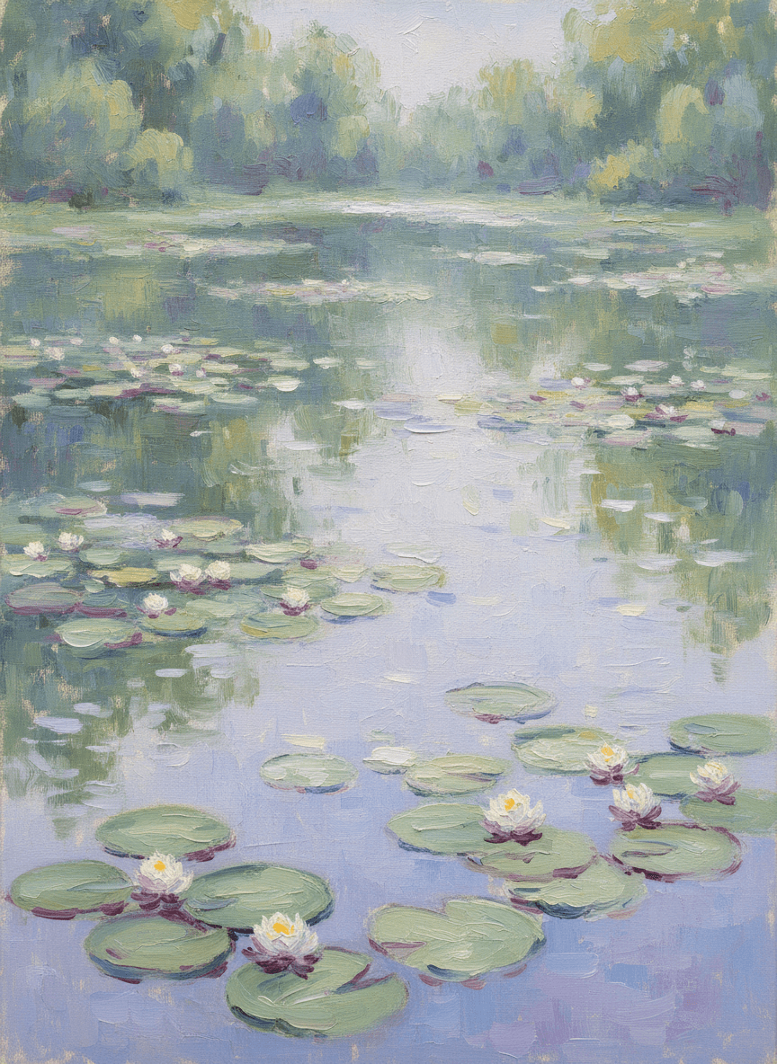Impressionist pond