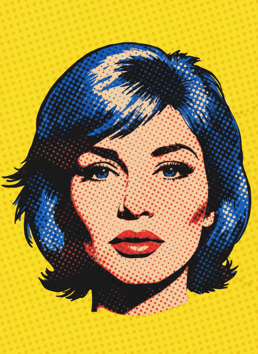 Pop art halftone