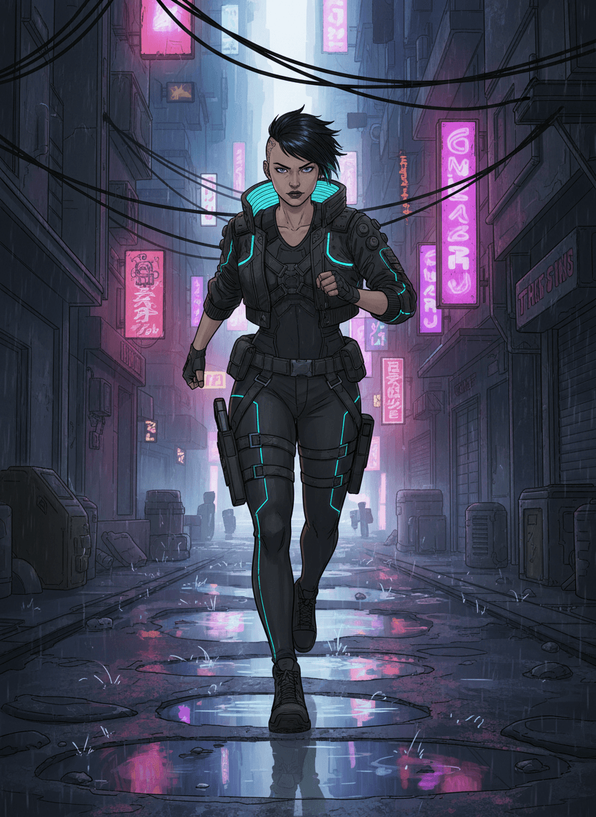 Cyberpunk runner