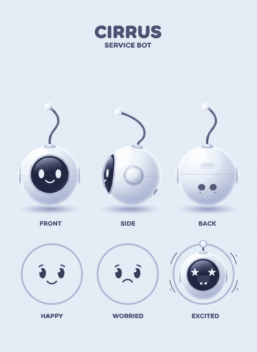 Robot mascot sheet