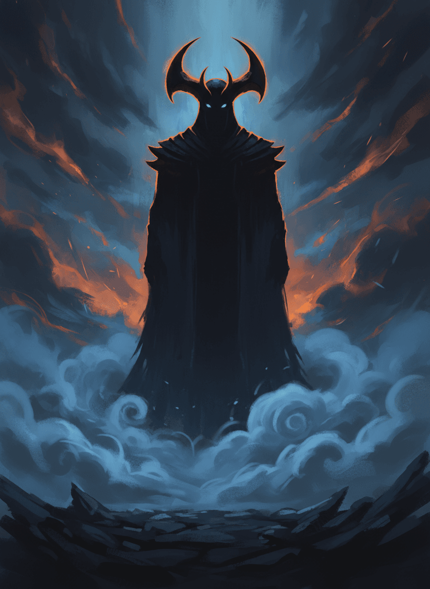 Cloaked villain key art
