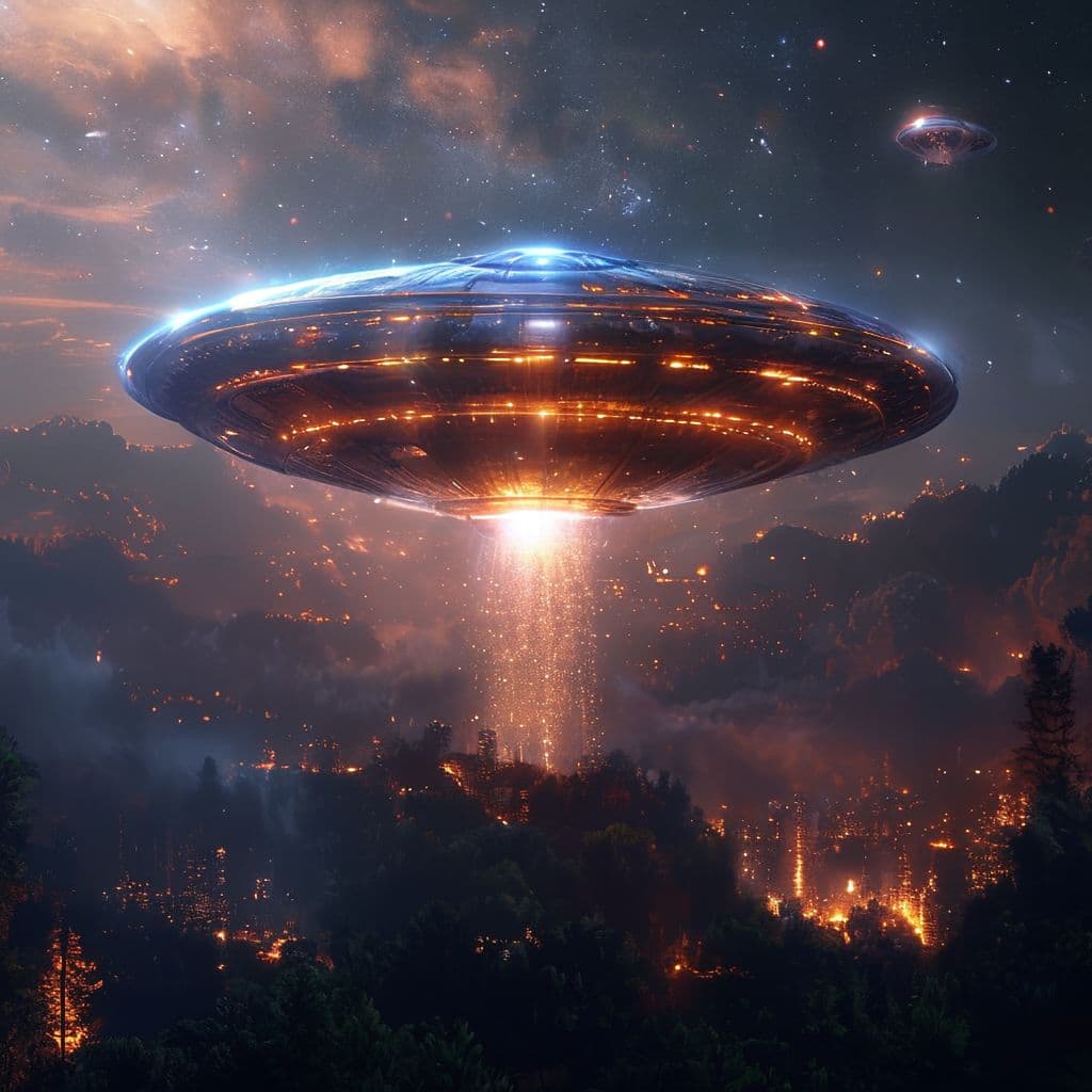 UFO over the valley