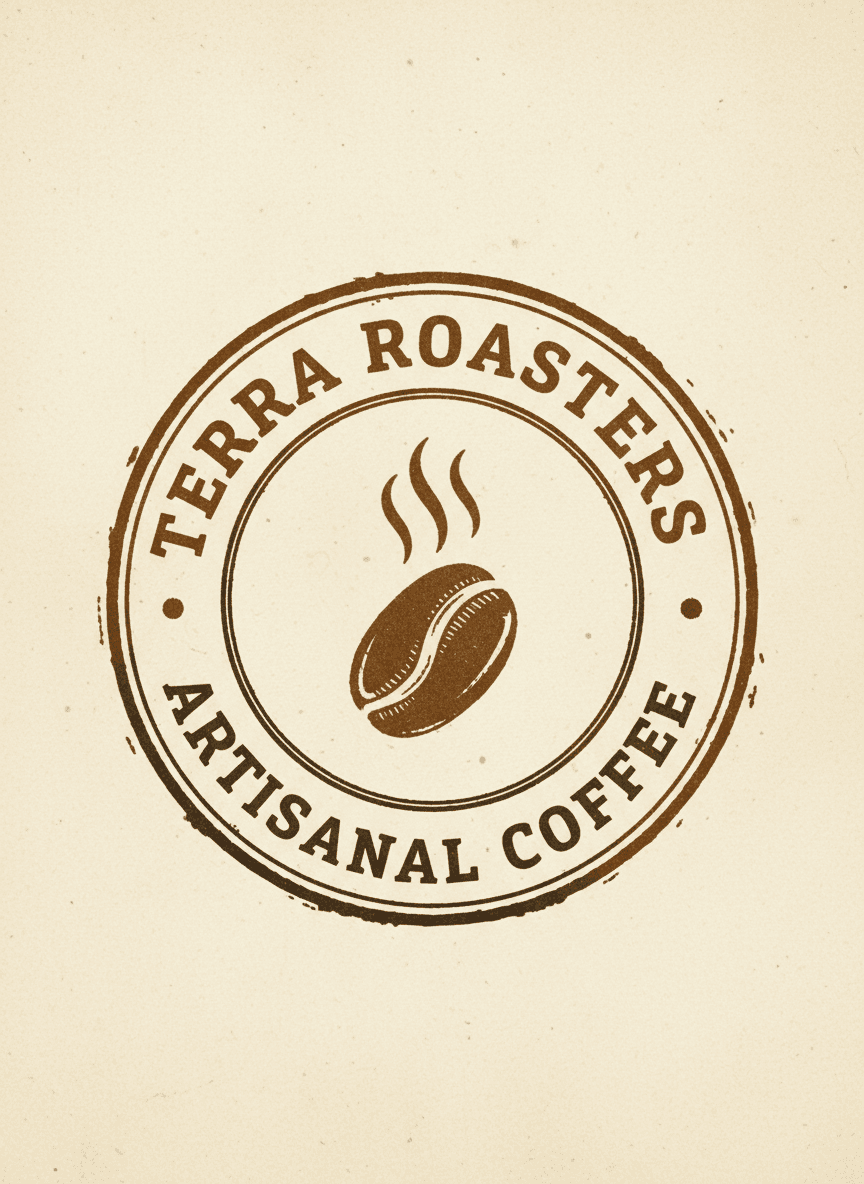 Coffee roastery badge