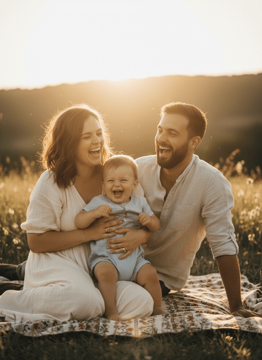 Family in the park